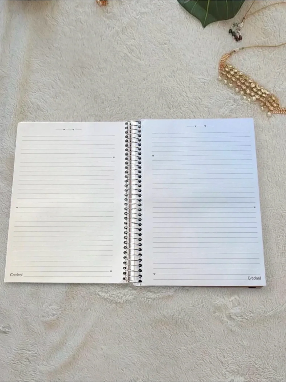 Floral Spiral Notebook – Black & White